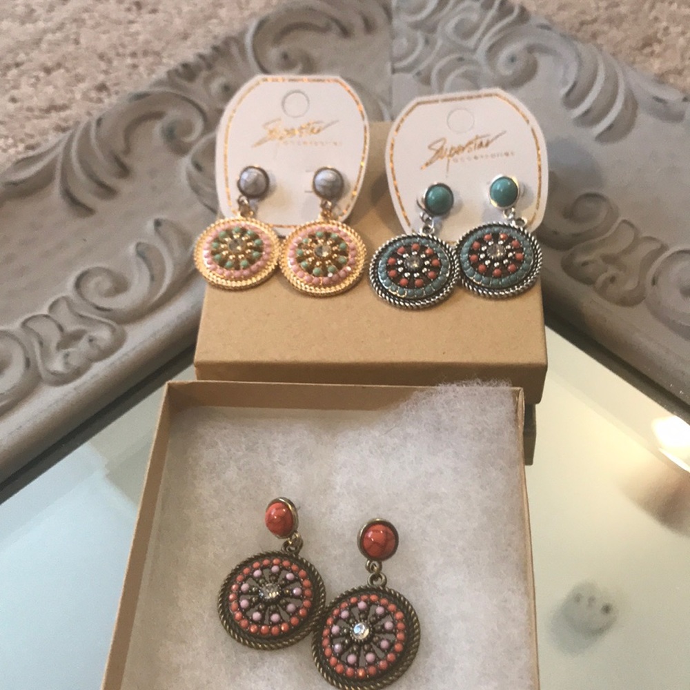 Bohemian earrings.